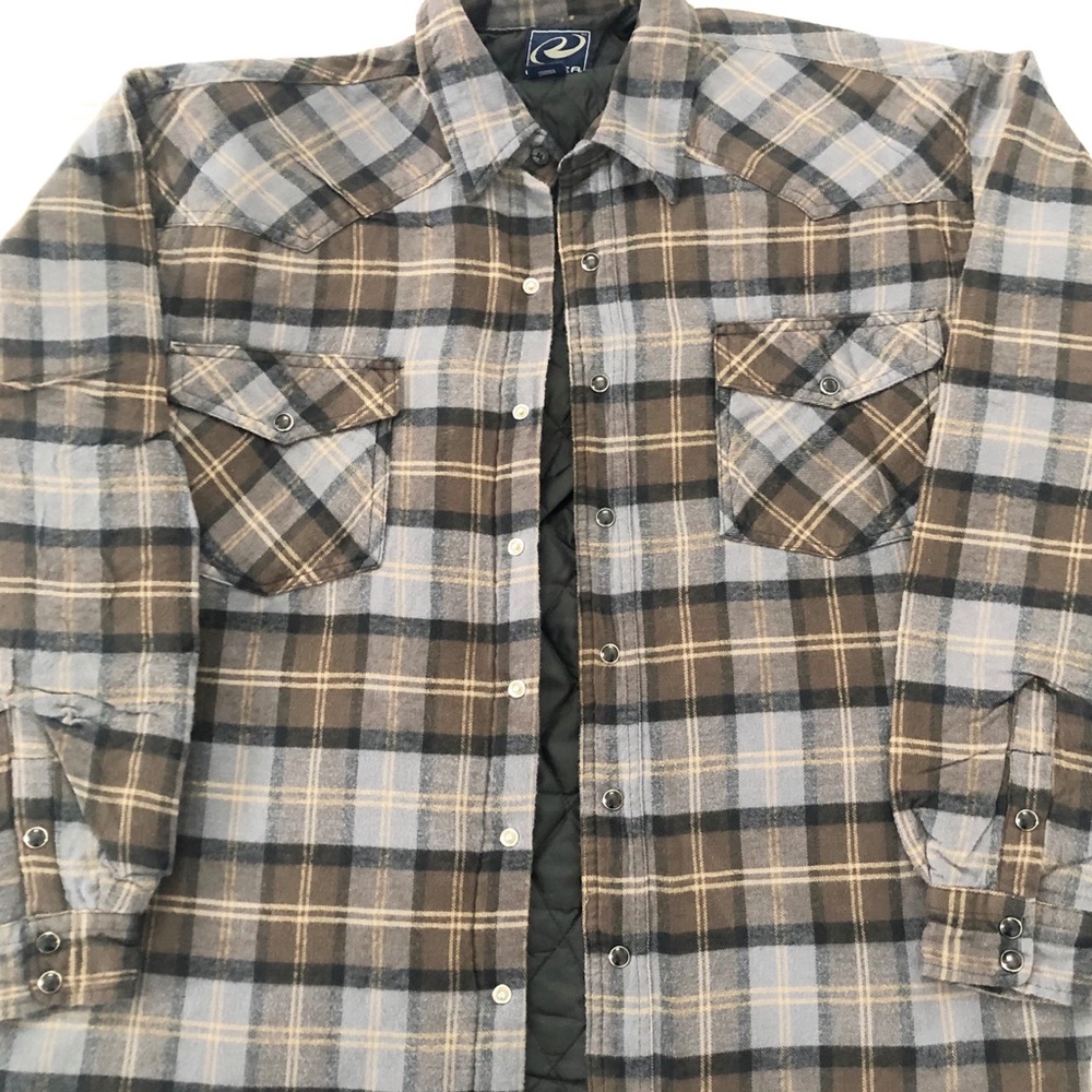 Men’s Roper Quilt Lining Plaid  Shirt/Jacket